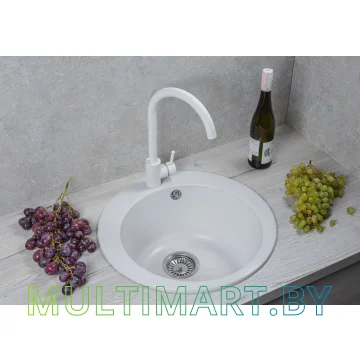 Кухонная мойка AV Engineering Point AVE495495WTA (белый) картинка 4